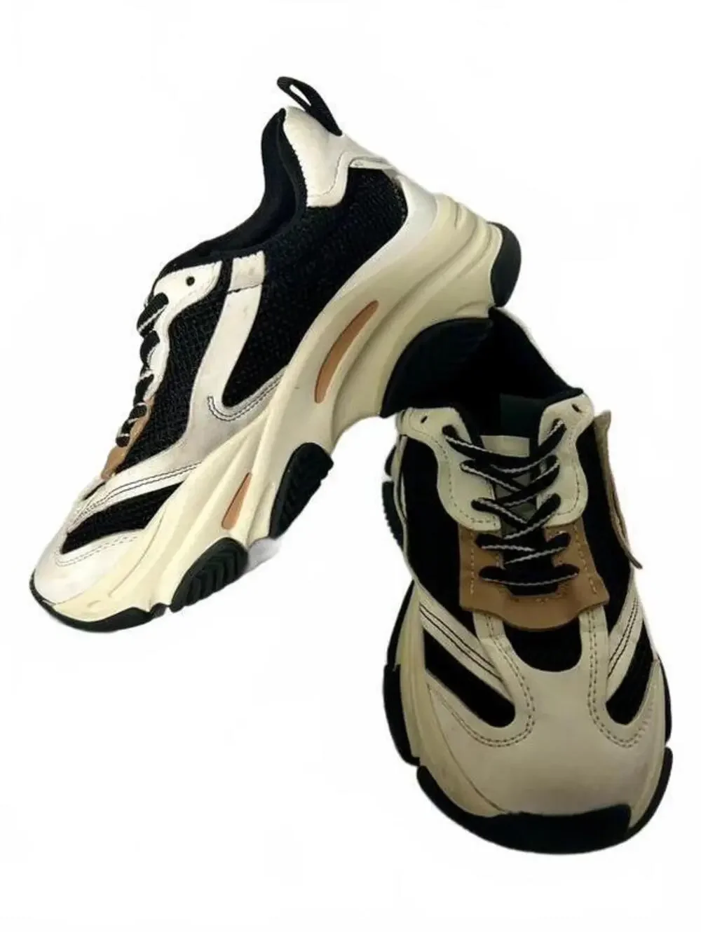 Steve Madden women's sneakers Possession model black and tan size 7.5M